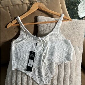 Fashion Nova Ivory Crochet Ensemble